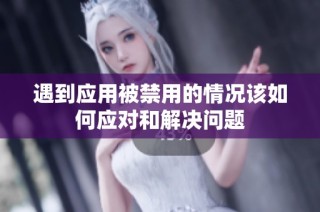遇到應用被禁用的情況該如何應對和解決問題