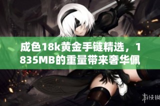 成色18k黃金手鏈精選，1835MB的重量帶來奢華佩戴體驗