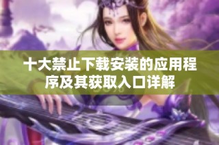 十大禁止下載安裝的應(yīng)用程序及其獲取入口詳解