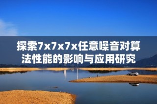探索7x7x7x任意噪音對算法性能的影響與應用研究