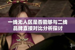 一線無人區(qū)是否能夠與二線品牌直接對比分析探討