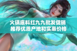 火鍋底料紅九九批發(fā)促銷 推薦優(yōu)質(zhì)產(chǎn)地和實(shí)惠價(jià)格