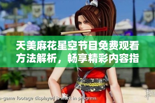 天美麻花星空節目免費觀看方法解析，暢享精彩內容指南分享