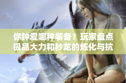 你鐘愛哪種裝備？玩家盤點極品大力和秒龍的煉化與抗冰特點