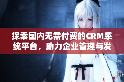 探索國內(nèi)無需付費的CRM系統(tǒng)平臺，助力企業(yè)管理與發(fā)展