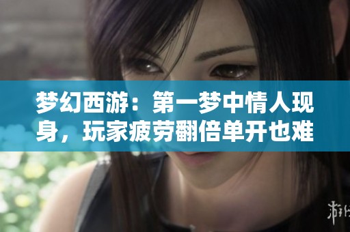 夢幻西游：第一夢中情人現身，玩家疲勞翻倍單開也難追逐