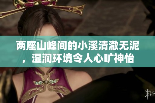 兩座山峰間的小溪清澈無泥，濕潤環境令人心曠神怡