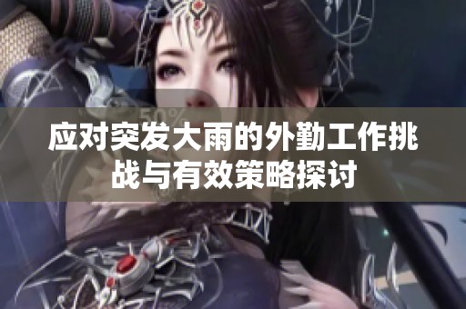 應對突發大雨的外勤工作挑戰與有效策略探討