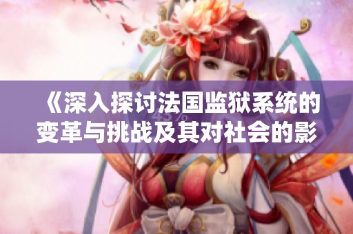 《深入探討法國監(jiān)獄系統(tǒng)的變革與挑戰(zhàn)及其對(duì)社會(huì)的影響》