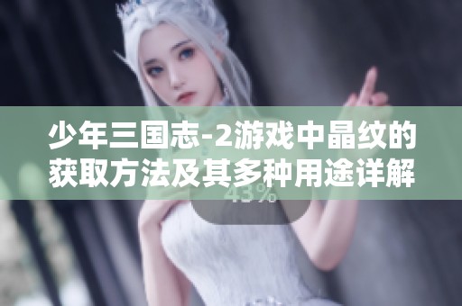 少年三國(guó)志-2游戲中晶紋的獲取方法及其多種用途詳解