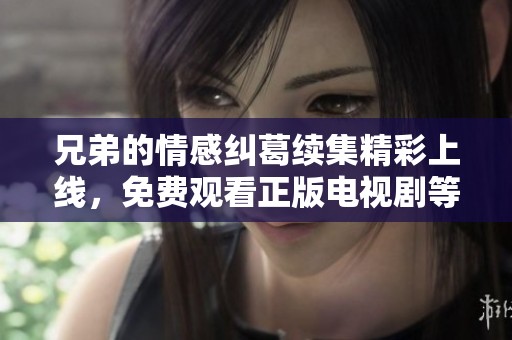 兄弟的情感糾葛續集精彩上線，免費觀看正版電視劇等你來追劇