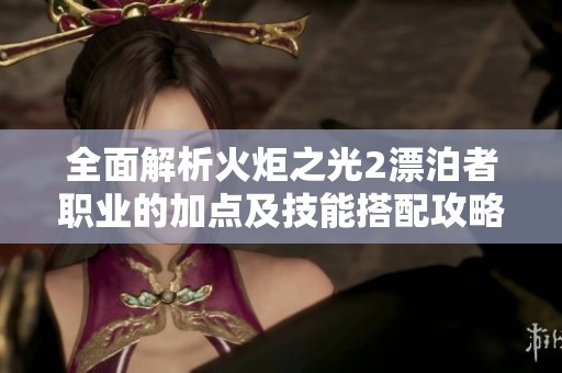 全面解析火炬之光2漂泊者職業的加點及技能搭配攻略