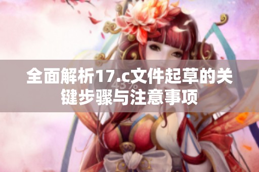 全面解析17.c文件起草的關鍵步驟與注意事項