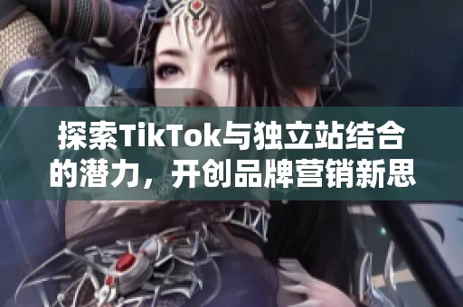 探索TikTok與獨(dú)立站結(jié)合的潛力，開(kāi)創(chuàng)品牌營(yíng)銷(xiāo)新思路