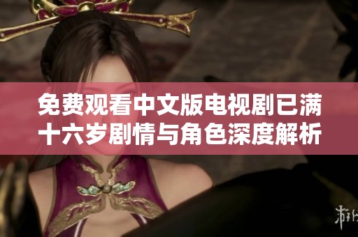 免費(fèi)觀看中文版電視劇已滿十六歲劇情與角色深度解析