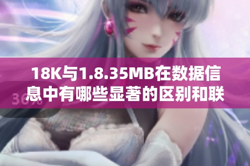 18K與1.8.35MB在數(shù)據(jù)信息中有哪些顯著的區(qū)別和聯(lián)系解析