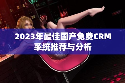 2023年最佳國(guó)產(chǎn)免費(fèi)CRM系統(tǒng)推薦與分析