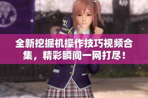 全新挖掘機操作技巧視頻合集，精彩瞬間一網(wǎng)打盡！